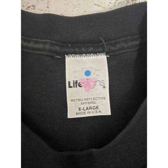 US Army Special Forces Vintage Tee Men’s XL Life Signs Retro Reflective USA MADE - Picture 3 of 4